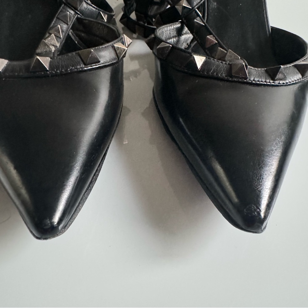 VALENTINO Rockstud Noir Caged 65mm Pumps Black EU 39 EUC - Picture 5 of 16